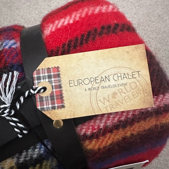Tweedmill European Chalet Plaid Wool Throw Blanket - Picture 5 of 6